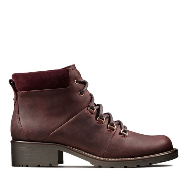 Clarks Womens Orinoco Demi Ankle Boots Burgundy | USA-6702549